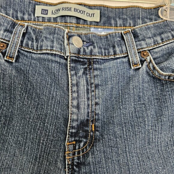 GAP Women Low Rise Boot Cut Y2K Western Jeans Size 12A - Picture 3 of 7